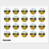 Voer gratis uit ronde sticker (Vel)