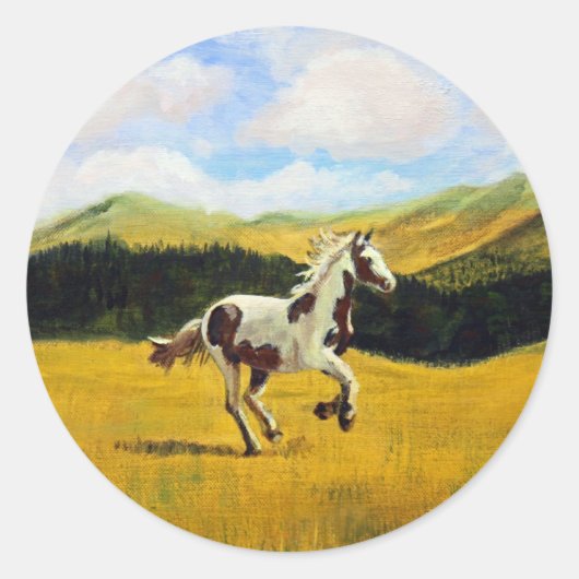 Voer gratis uit ronde sticker (Voorkant)