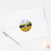 Voer gratis uit ronde sticker (Envelop)