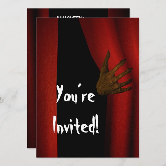 Voer Halloween in Kaart (Voorkant / Achterkant)