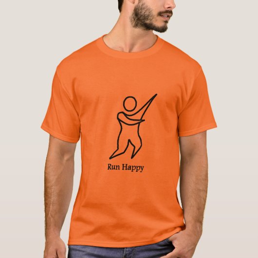 Voer Happy 02 uit T-shirt (Voorkant)