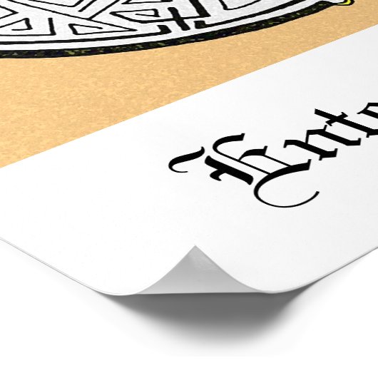 Voer het doolhof in poster (Hoek)