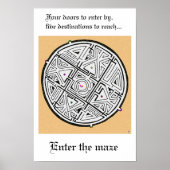 Voer het doolhof in poster (Voorkant)