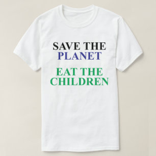 VOER HET PLANEET OP DE KINDEREN T-SHIRT