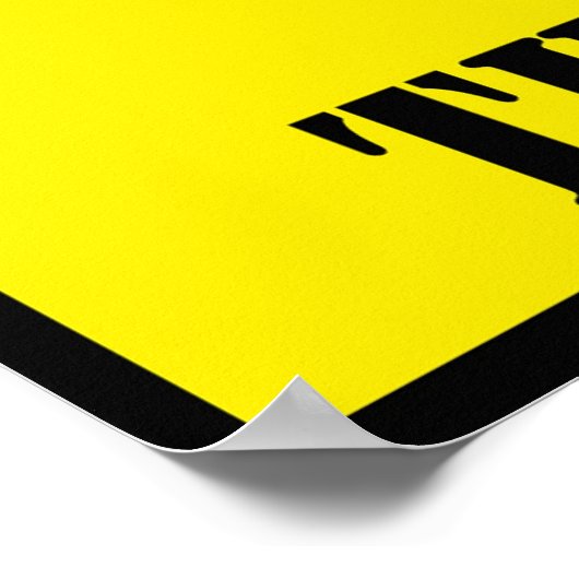 "VOER HET poster VAN DE ZOMBIES NIET AAN" (Hoek)