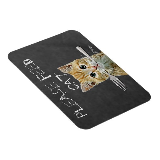 Voer kat alstublieft magneet (Rechterzijde)