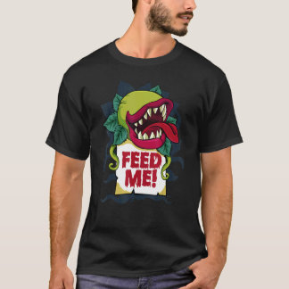 Voer Me Lui Halloween Kostuum Monster Plant Tuin T-shirt