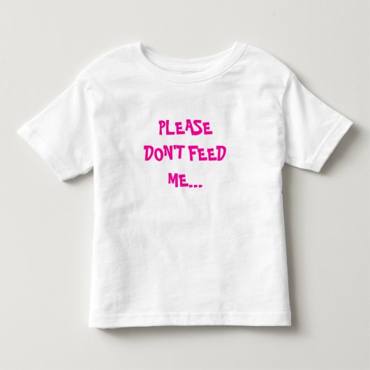 VOER ME NIET... KINDER SHIRTS (Voorkant)