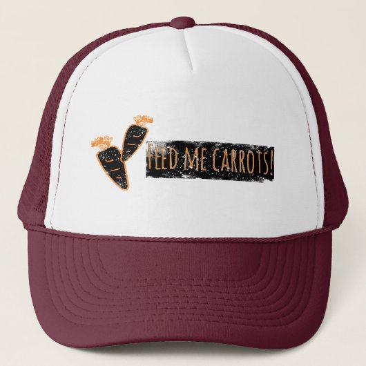 Voer me Wortels Hoed / Muts Trucker Pet (Voorkant)