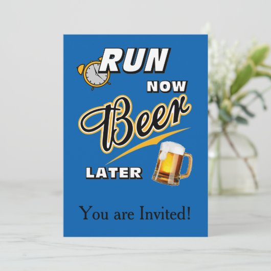 Voer nu Beer later uit Kaart (Staand voorkant)