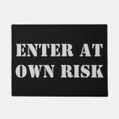 Voer op eigen risico deurmat (Voorkant)