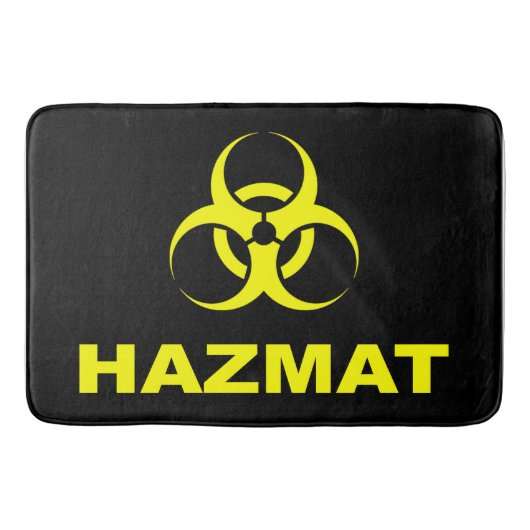 Voer op eigen risico in - Hazmat Bathmat Badmat (Voorkant)