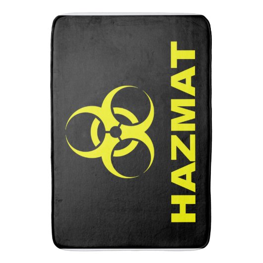 Voer op eigen risico in - Hazmat Bathmat Badmat (Voorkant Verticaal)
