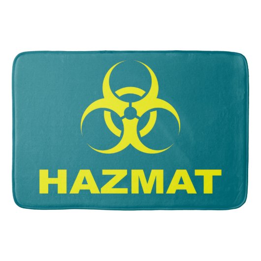 Voer op eigen risico in - Hazmat Bathmat Badmat (Voorkant)