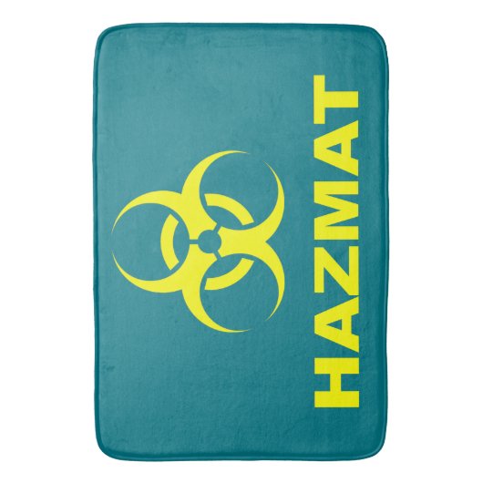 Voer op eigen risico in - Hazmat Bathmat Badmat (Voorkant Verticaal)