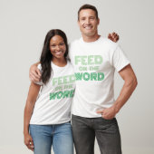 Voer op het woord groen t-shirt (Unisex)