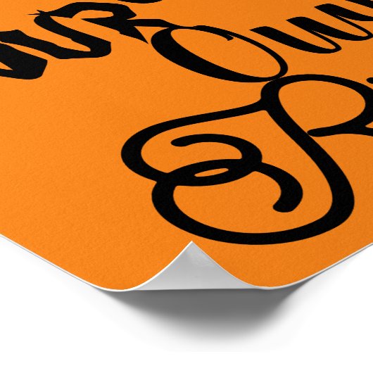 Voer op je eigen risicodragende partij Fun Hallowe Poster (Hoek)