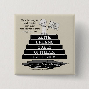 Voer op vierkante button 5,1 cm