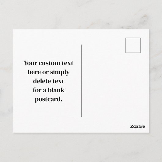 Voer URL & Creëer Scannable QR Code in | Zwart Wit Briefkaart (Achterkant)