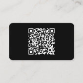 Voer URL & Creëer Scannable QR Code in | Zwart Wit Informatiekaartje (Voorkant)