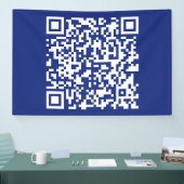 Voer URL in Instant gegenereerde QR-code | Marineb Spandoek (Beurs)