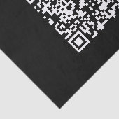 Voer URL in & Maak Scannbare QR-code | Zwart Wit Tissuepapier (Detail)