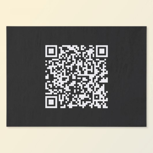 Voer URL in & Maak Scannbare QR-code | Zwart Wit Tissuepapier