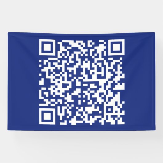 Voer URL onmiddellijk gegenereerde QR-code in | Ma Spandoek (Horizontaal)