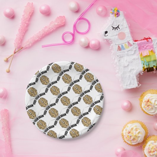 VOER UW BRAIN PAPIEREN BORDJE (Feest)