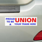 VOER UW HANDEL IN BUMPERSTICKER (Op auto)