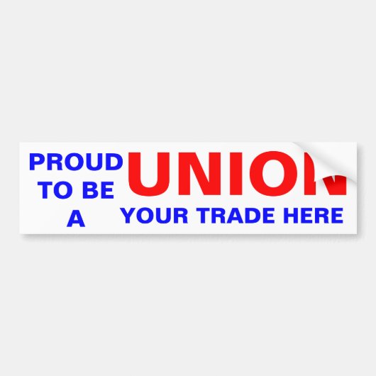 VOER UW HANDEL IN BUMPERSTICKER (Voorkant)