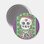 VOER UW LADY SKELETON MAGNET (Voorkant / Achterkant)