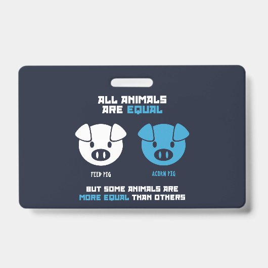 Voer Varken, Eikel  Badge (Voorzijde)