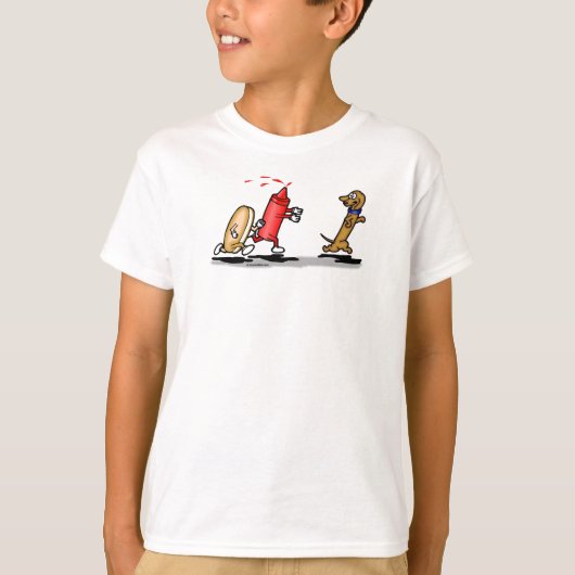 Voer Wiener Dog T-Shirt uit (Voorkant)