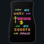 Voer zijn Gates Chick November Cross Thanksgiving Automat<br><div class="desc">Voer zijn Gates Chick November Cross Thanksgiving. Beste geschenken voor Thanksgiving dag T-shirts, Jesus Day iPhone Case, Halloween Festival Mokken, Pasen Kussens, Kerst Sweatshirts, Chick Hoodies, Bird T - shirts, Verjaardag T - shirts, Jubileum T-shirts, en Verjaardag T-shirts. Automatten (voorzijde) (set van 2). De kleurrijke designer-fit outfits voor festivalliefhebbers, Thanksgiving-liefhebbers,...</div>