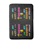 Voer zijn Gates Chick November Cross Thanksgiving Badmat (Voorkant Verticaal)