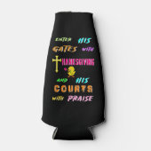 Voer zijn Gates Chick November Cross Thanksgiving Flesjeskoeler (Voorkant)