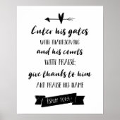 Voer zijn portaalprogramma's Christelijke typograf Poster (Voorkant)