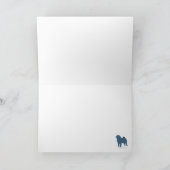 Voeren die de Ar van de Kerstman trekken Feestdagen Kaart (Binnen)