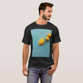 Voeren van drie gele engelenvissen t-shirt (Voorkant volledig)