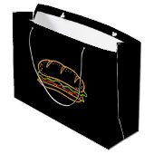 Voering voor sandwich groot cadeauzakje (Achterkant Gekanteld)