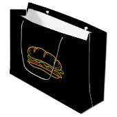 Voering voor sandwich groot cadeauzakje (Voorkant Gekanteld)