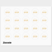 Voering voor sandwich ronde sticker (Vel)