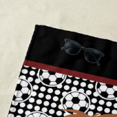 Voert de Towel van de Beach van Voetbal met de Naa Strandlaken (In situ)