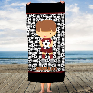 Voert de Towel van de Beach van Voetbal met de Naa Strandlaken