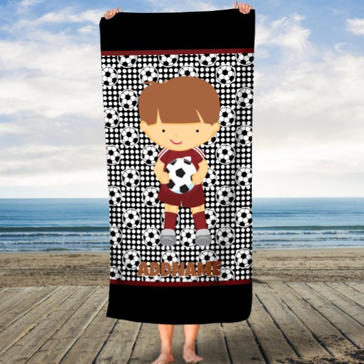 Voert de Towel van de Beach van Voetbal met de Naa Strandlaken