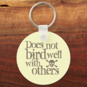 Voert niet goed met anderen sleutelhanger (Voorkant)