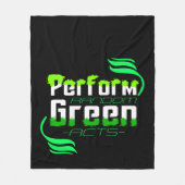 Voert Random Green Acts Climate Action uit Fleece Deken (Voorkant)