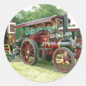  voertuig en aanhangwagen ronde sticker (Voorkant)