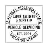 Voertuig het Onderhouden Rubberzegel Rubberstempel (Afrduk)